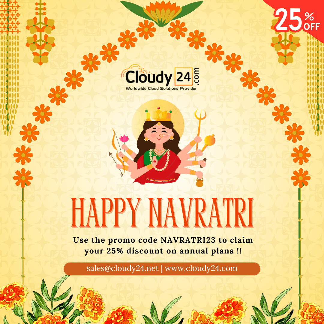 🌟🪔 Happy Navratri from Cloudy24! 🪔🌟