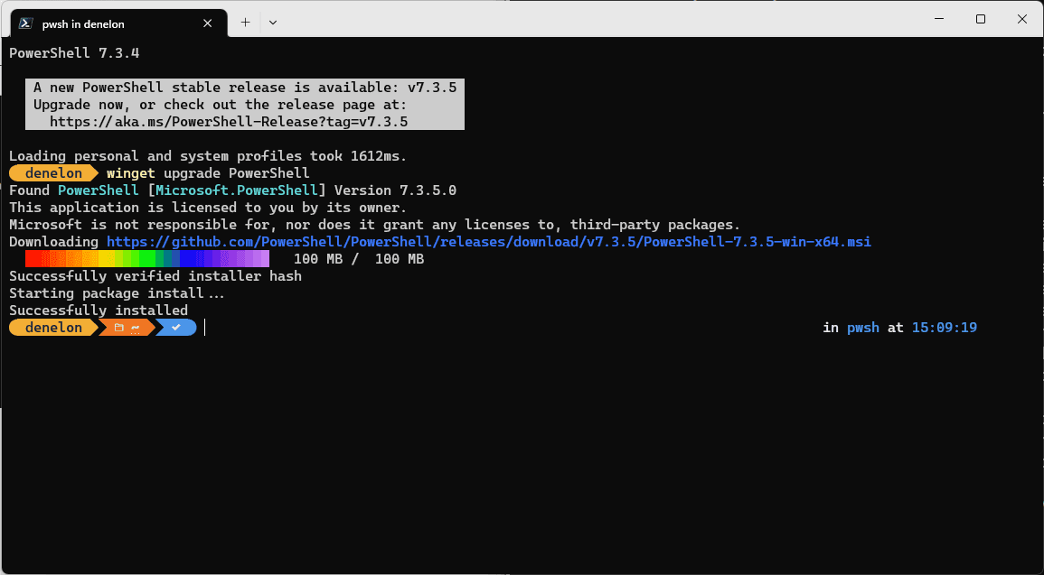 Upgrade command (winget) [ Windows ]